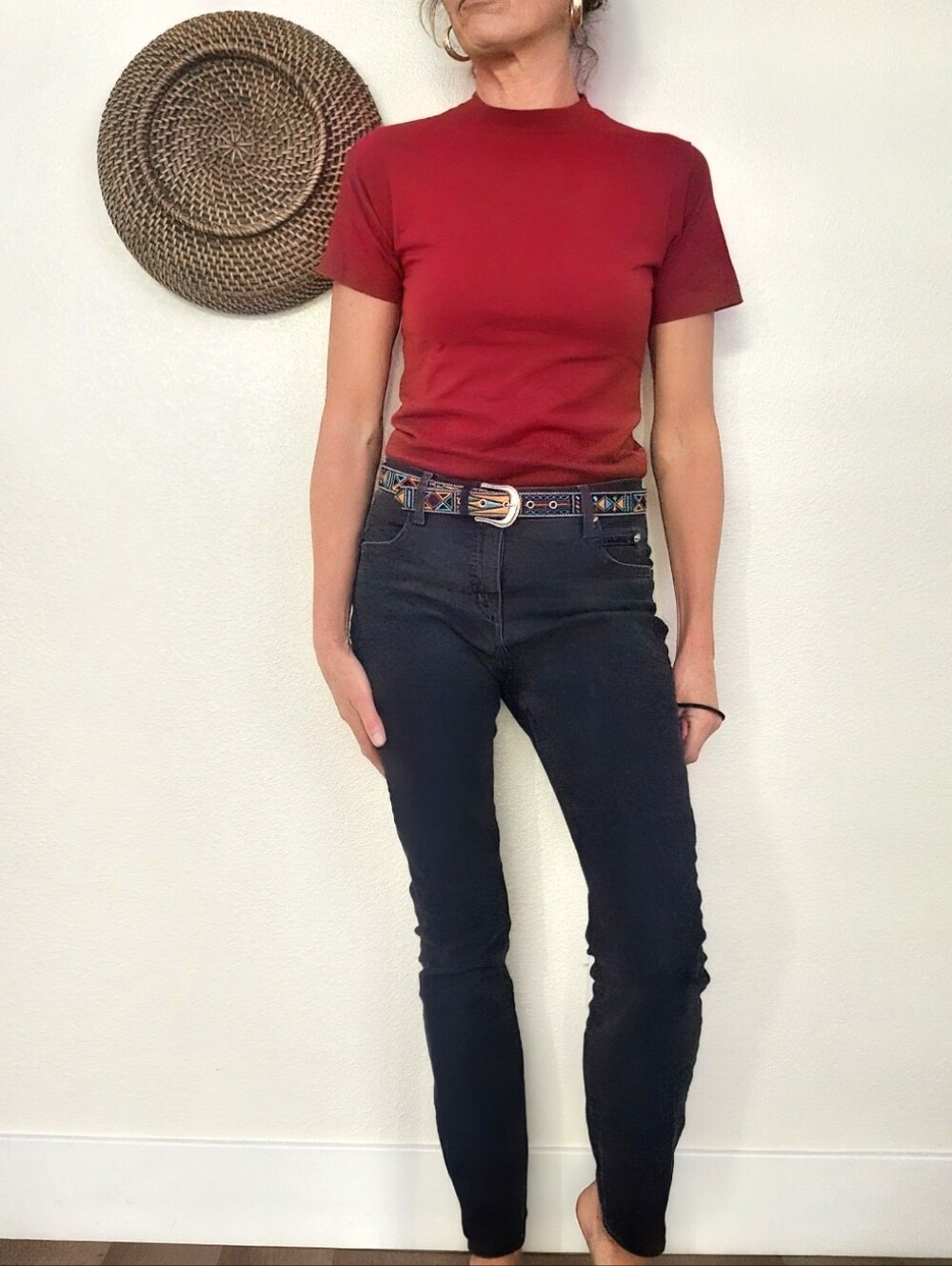 💀True Slim Charcoal Grey Stretch Jeans